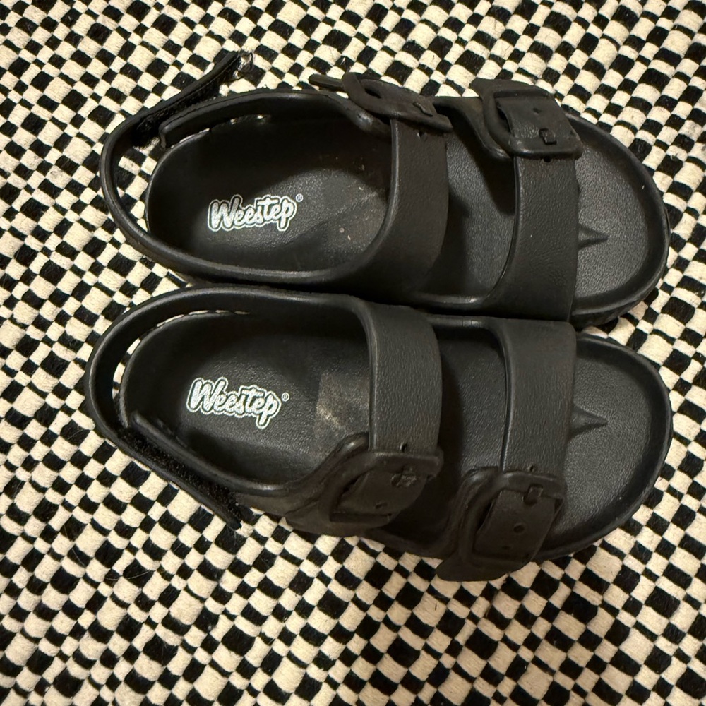 Kids Black Sandals